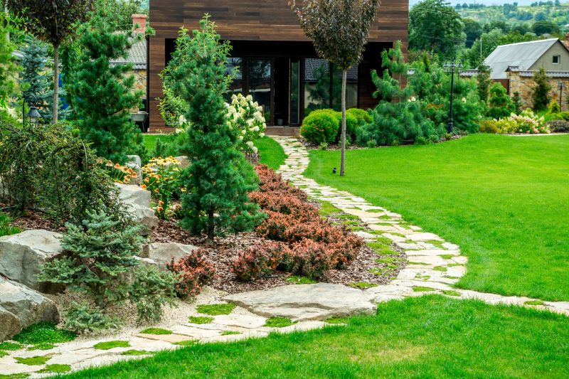 Elegant Pathways and Seating Areas